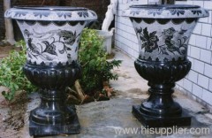 marble flowerpot