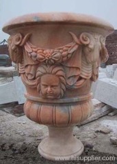 marble flowerpot