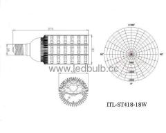E40 18w led street light