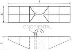 steel earth anchor for winches pullers tensioners blocks