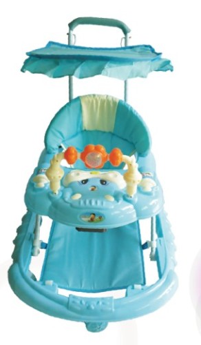 blue baby walker