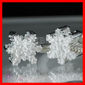 sterling silver Snowflake beads