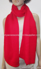 100% acrylic knitted scarf