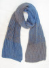 100% acrylic knitted winter scarf