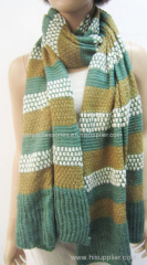 100% acrylic knitted winter scarf