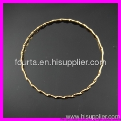 FJ fashion 18k gold plated bangle