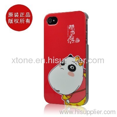 Super Flim Red Cartoon Design Plastic Case For iphone 4G