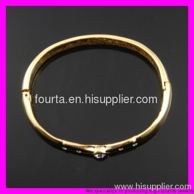 FJ nobby 18k gold plated bangle