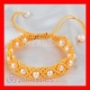 Fashion yellow Hand Knitted Adjustable Bracelet with Freshwater Pearl