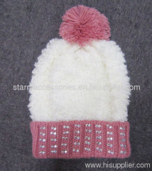 acrylic knitted winter hat