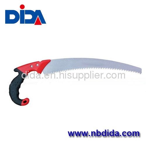 Non-displace curved cutting edge hand saw prunting saw