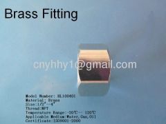 Brass hex coupling