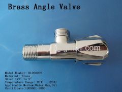 Brass angle valve for water