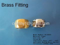 Brass hex pipe fitting