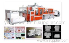 Plastic container foaming machine