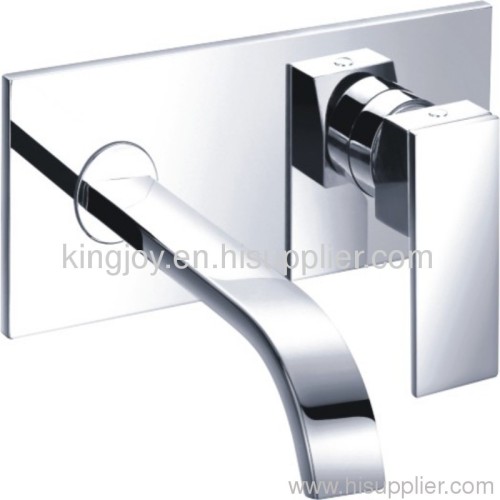 Single lever wall basin mixer