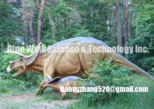 Fiberglass Dinosaur Triceratops