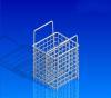 mesh wire baskets-handles