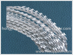 galvanized razor barbed wire fencing