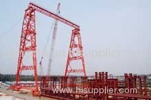 Truss Double Girder Gantry Crane with Trolley QME120t-78m-65m