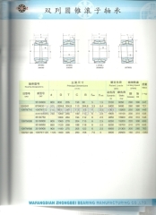 Double row tapered roller bearings