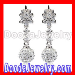 8mm Czech Crystal Earrings With Sterling Silver CZ Studs