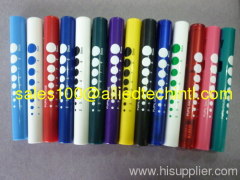 Disposable penlight with pupil gauge