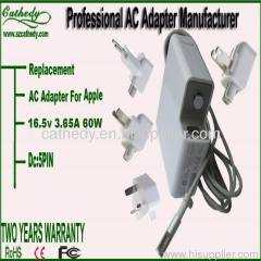 MacBook charger 60W for apple laptop 16.5V 3.65a 13