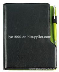 fashion leather organizer notebook