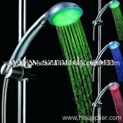 7color plastic temperature detectable LED shower head