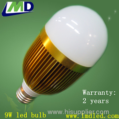 e27 led bulb light 9w