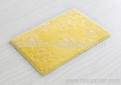Acrylic yellow flower indoor floor mats