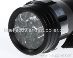 colorful mini 14LEDs flashlight torch with aluminium alloy material and waterproof function