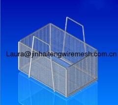 wire mesh metal baskets-handles