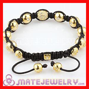 Shamballa Gold Beads Bracelet