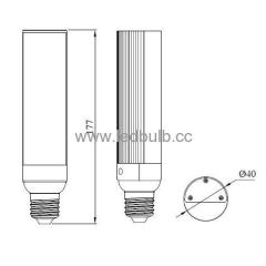 10W retrofit led plug lamp