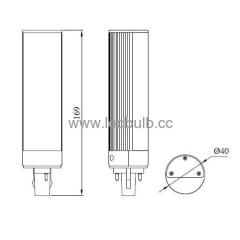 10W retrofit led plug lamp