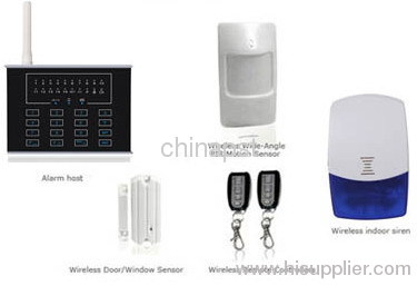 15 Zones Wireless Security Alarm with Touch Keypad
