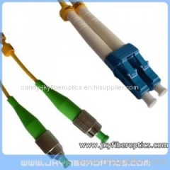 FC/APC to LC/UPC Singlemode Duplex Fiber Optic Patch Cord