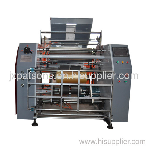 stretch film roll rewinder machines