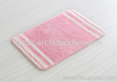 Microfiber jacquard bathroom mats