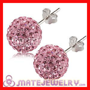 Shamballa sterling silver pink