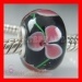 european glass flowers charms