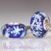 european blue Snowflake Glass Beads