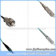 FC/PC to SC/PC Multimode OM3 10G Simplex Fiber Optic Patch Cord