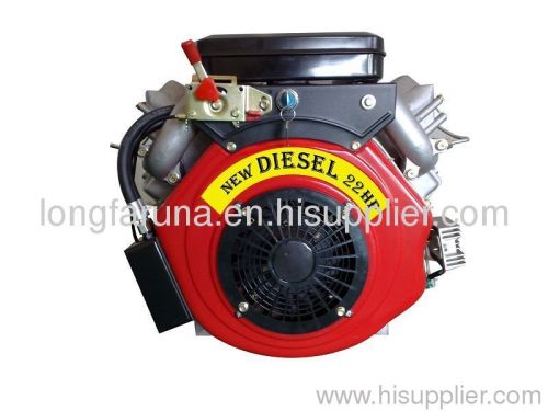 22hp v-twin diesel engine