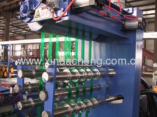 Plastic strap band extrusion line