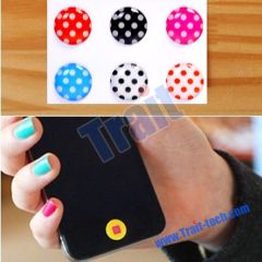 Dot Home Button Sticker for iPhone iPad iTouch With Retail Packaging (6 pieces/pack)