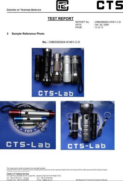 LED Flashlight RoHS