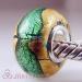 Lampwork european gold foil